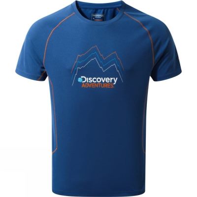 Playeras Craghoppers Discovery Adventure Manga Corta Hombre Azules - Chile ZGT601432